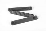 Folding black ruler on white, Guntec USA, durable design, GT-KC-PANEL-8.