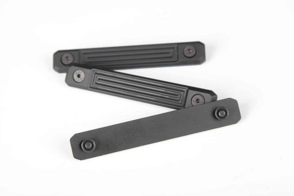 Folding black ruler on white, Guntec USA, durable design, GT-KC-PANEL-8.