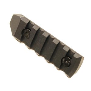 Black anodized 3-inch Guntec USA M-LOK accessory rail with mounting screws.