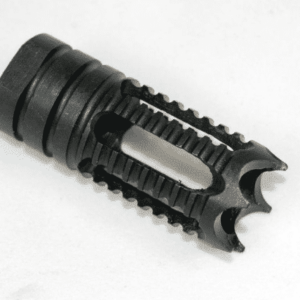 Black AR-15/LR-308 A1 Predator Flash Hider with aggressive teeth