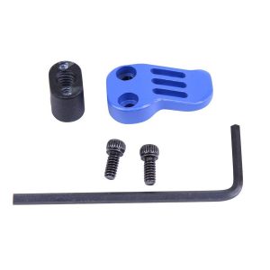 Precision blue mag catch kit with coupler, screws, and hex key for AR-15/AR .308.