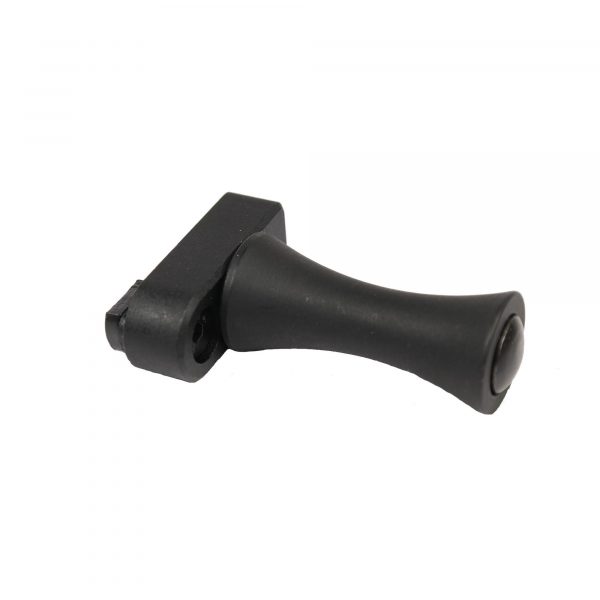 Guntec USA KeyMod system QD handstop and finger rest in black.