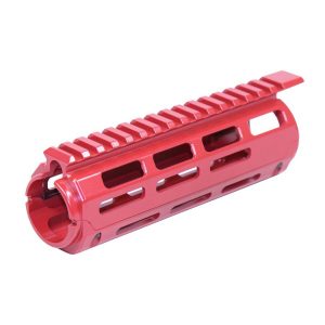 AR-15 red 7 M-LOK free-floating handguard with top rail.