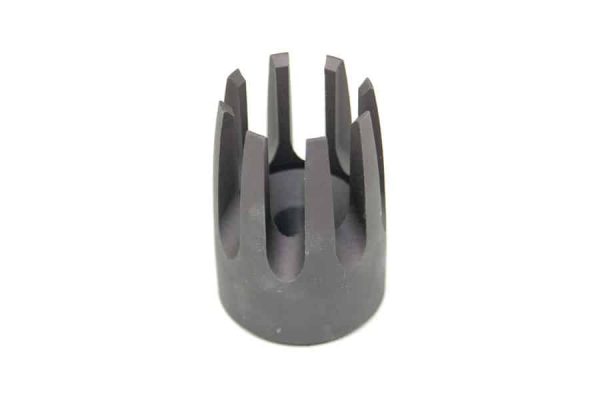 Multi-prong claw flash hider for AR .308 rifle application