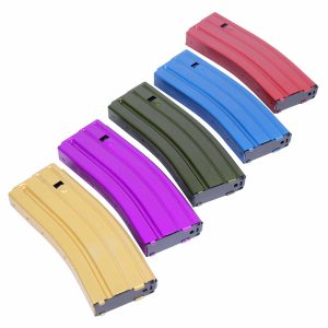 AR 5.56 Cal Aluminum 30 Rnd Mag With Anti-Tilt Follower (Anodized Royal Purple)