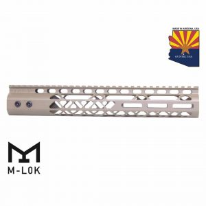 Guntec USA 12 FDE M-LOK Handguard with Monolithic Top Rail.