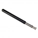 Black recoil spring guide rod for semi-automatic firearms with silver threaded end.