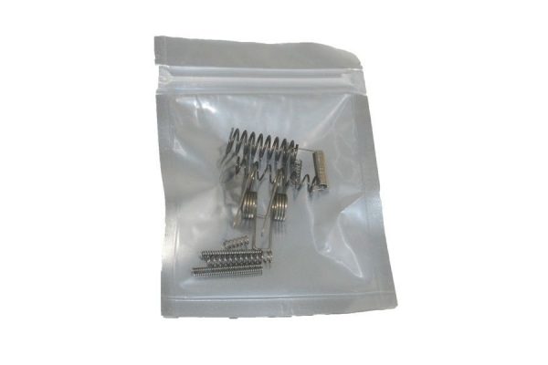 AR-15 field repair spring kit in a resealable bag, containing various metal coil springs.