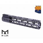 Guntec USA 10-inch M-LOK free-floating handguard with monolithic top rail.
