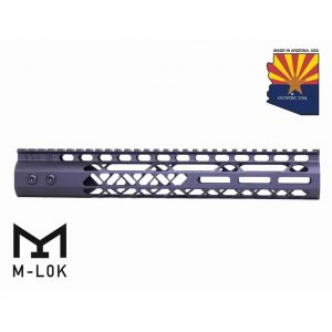 Guntec USA 12 Black Anodized M-LOK Aluminum Rifle Handguard.