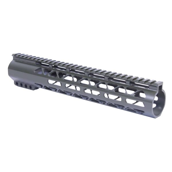 Guntec USA 12 OD Green M-LOK Handguard for .308 Rifles with Top Rail.