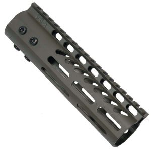 Guntec USA 7-inch OD Green M-LOK Handguard with Monolithic Top Rail.