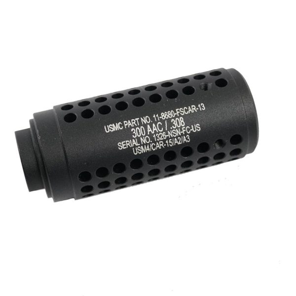Guntec USA SOCOM Mini .308 Fake Suppressor, matte black with precision ports.