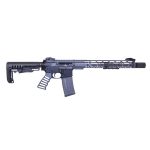 Custom AR-308 MCS from Guntec USA, featuring a titanium blue finish and tactical upgrades.