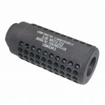 Gray Knights Armament firearm suppressor with precision vents for tactical use and sound reduction.