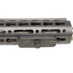 Guntec USA Keymod bipod adapter with precision-cut slots and robust screws.