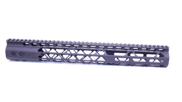 15 Guntec USA AR-15 M-LOK handguard with monolithic top rail, anodized black.