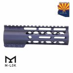 Guntec USA 6.75 M-LOK Handguard in Anodized Black with Monolithic Rail.