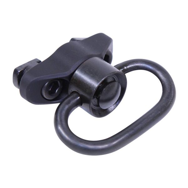 Black Gen 2 M-LOK Adapter with QD Swivel for Tactical Firearms.