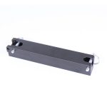 Guntec USA Upper Vise Bracket, Matte Black Steel, Industrial Mounting Hardware.