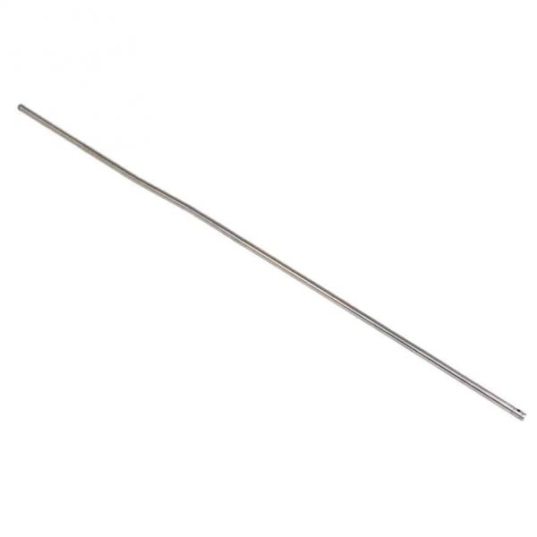 Stainless steel AR-15 midlength gas tube, precision-made, smooth finish, industrial design.