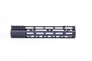 Guntec USA 10 Skeletonized M-LOK Handguard with Monolithic Top Rail.