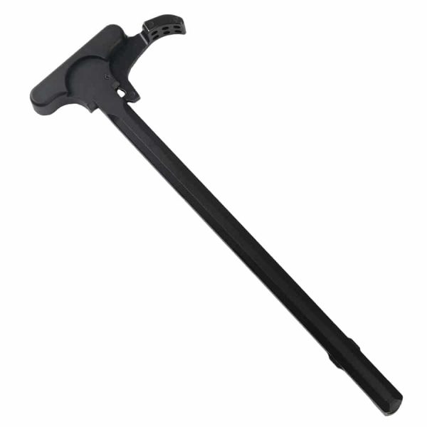 Sleek tactical breaching hammer with matte black finish, durable handle, and specialized striking surfaces.
