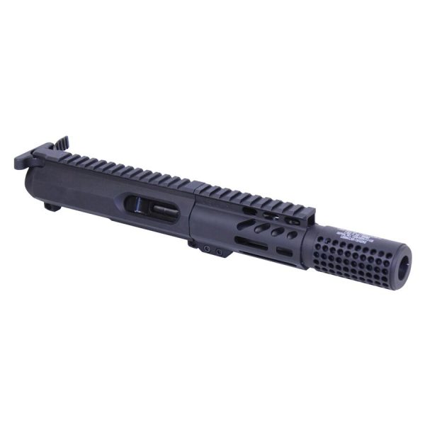 AR-15 9mm complete upper kit with integrated suppressor and Picatinny rail.