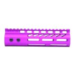 Purple Guntec USA 7 M-LOK Handguard with Monolithic Rail.