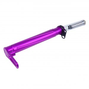 Purple AR-15 Airlite Minimalist Stock with sleek design and metallic spring.