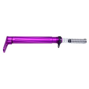 AR-15 Airlite Minimalist Stock in Anodized Purple with Spring Mechanism.