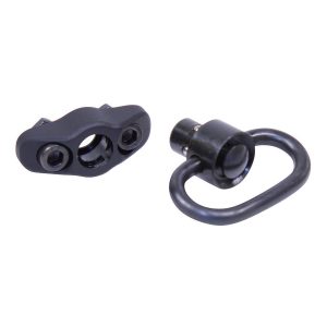 Gen 2 QD Swivel with M-LOK Adapter in Anodized Black.