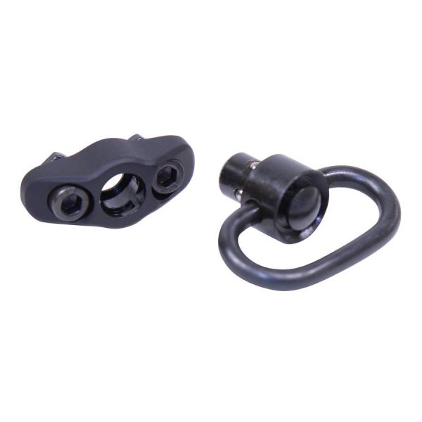 Gen 2 QD Swivel with M-LOK Adapter in Anodized Black.