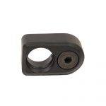 Black metal QD swivel adapter bracket for KeyMod system, with circular hole and hex socket.