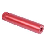 AR-15 5.5-inch Fake Suppressor in Anodized Red Finish.