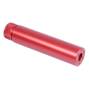 AR-15 5.5-inch Fake Suppressor in Anodized Red Finish.