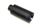 Guntec USA 9mm AR-15 Cone Flash Can suppressor on white background.