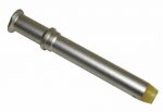 Classic metallic soldering iron with golden tip for electronics and crafts.