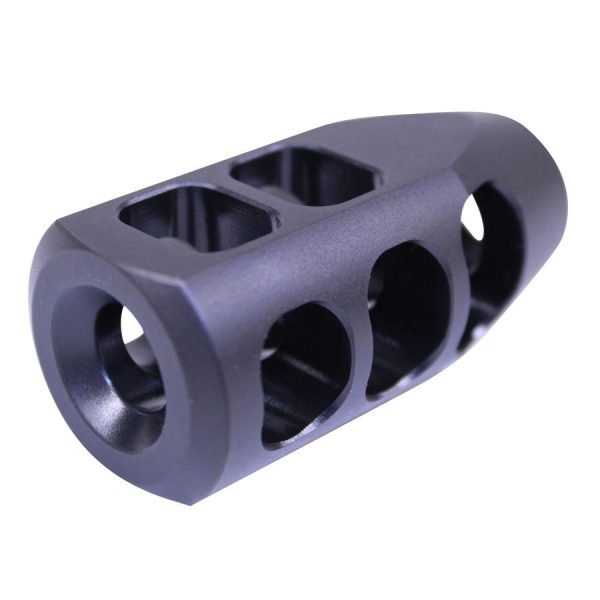 High-performance AR .308 steel multi-port compensator, Gen 2, with nitride finish.