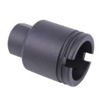 Guntec USA AR 9mm Compact Flash Hider in Matte Black.