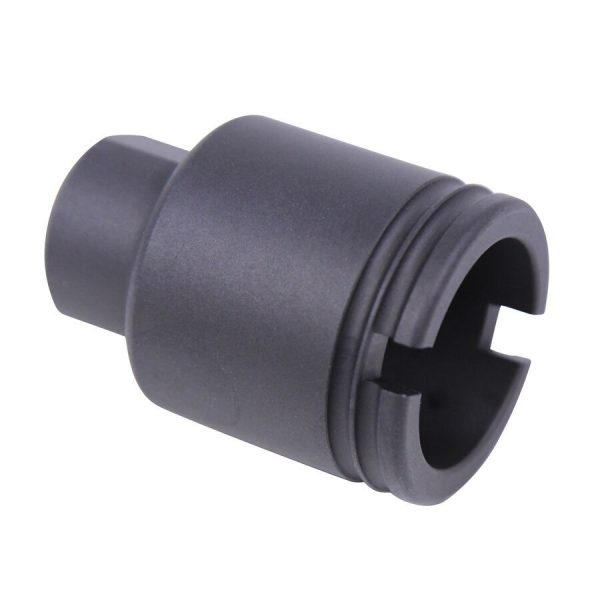 Guntec USA AR 9mm Compact Flash Hider in Matte Black.