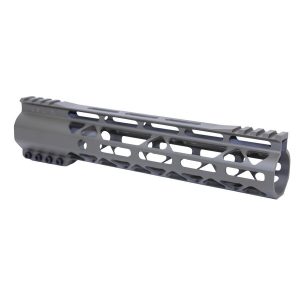 Guntec USA 10-inch OD Green M-LOK AR Handguard with Monolithic Top Rail.