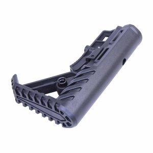 AR-15 TRX Raptor Stock Shell, ergonomic, adjustable, matte black.