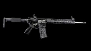 AR-15 AIR Lite Skeletonized Series Set in striking black and white.