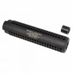 Guntec USA AR-15 SOCOM-style matte black fake suppressor with honeycomb perforations.