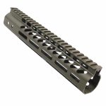 10 Guntec USA lightweight M-LOK handguard with top rail in OD Green.