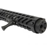 Guntec USA KeyMod Handstop, detailed tactical rail with vents and mounts.