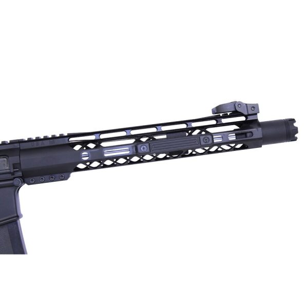 Guntec USA 12-inch Black M-LOK Free Floating Tactical Handguard with Monolithic Top Rail.