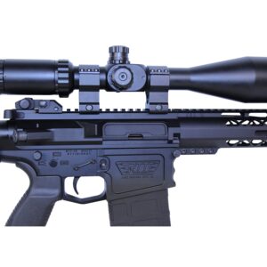 Guntec USA AR .308 rifle with scope and tactical handguard.