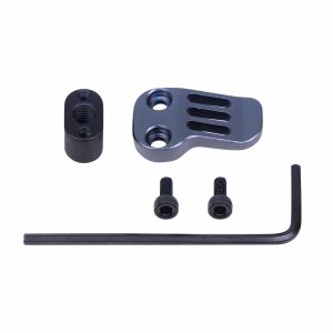 AR-15 Extended Mag Catch Kit with Tools and Screws, Anodized Grey.